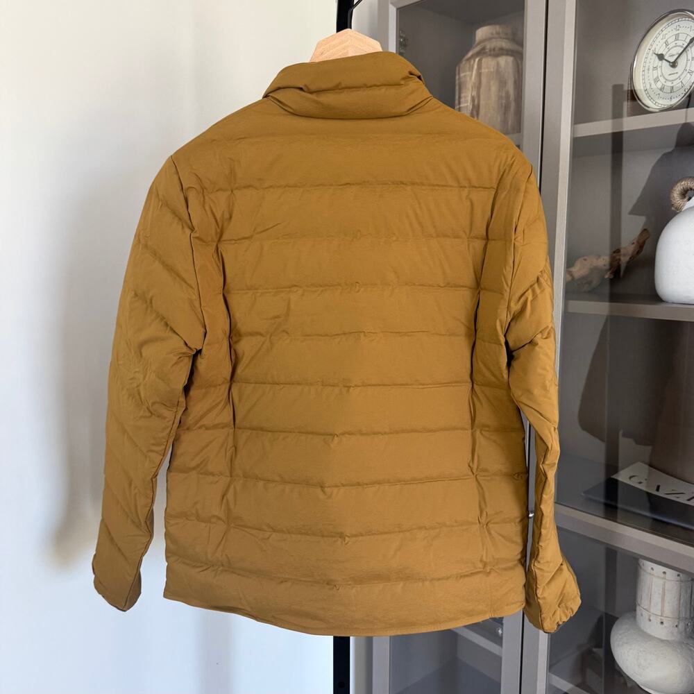 Jenni Kayne Down Pullover Bronze Puffer Jacket S NEW Tan Anorak Half Snap Quilt - Picture 4 of 6